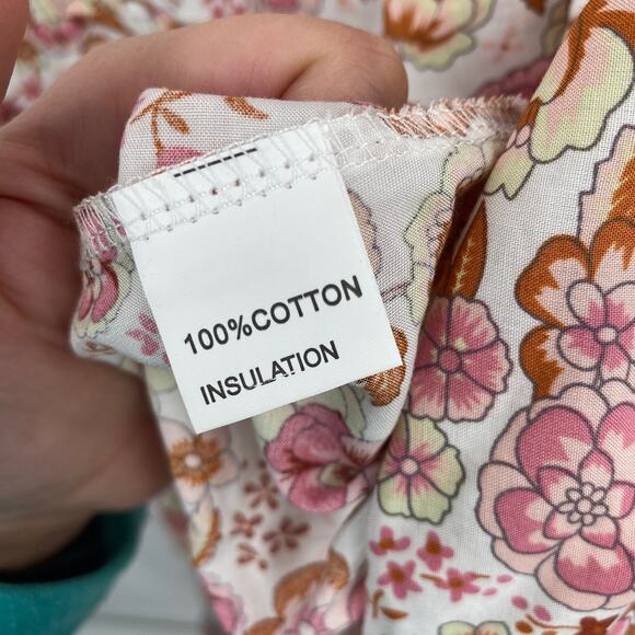 Unbranded Floral V-Neck Tie Open Front Coverup Maxi Dress Pink Size Medium - Picture 6 of 10